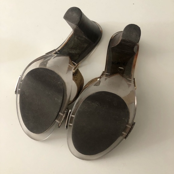 Michael Kors Gold Sandal Heels - Picture 5 of 6